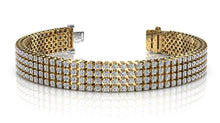 Load image into Gallery viewer, Four Row Diamond Bracelet with 7.00 ct.(finished) 1.8mm - Luxury Time NYC