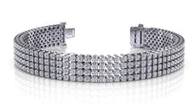 Load image into Gallery viewer, Four Row Diamond Bracelet with 7.00 ct.(finished) 1.8mm - Luxury Time NYC