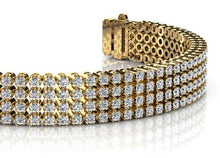 Load image into Gallery viewer, Four Row Lab - Grown Diamond Bracelet with 8.82 ct.(finished) 2.0mm - Luxury Time NYC