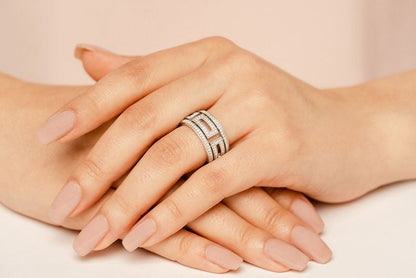 Glamorous Diamond Lab - Grown Diamond Eternity Ring with 1.10 ct.(finished) 1mm - Luxury Time NYC