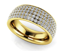 Load image into Gallery viewer, Glamorous Five Row Eternity Diamond Ring with 1.96 ct.(finished) 1.2mm - Luxury Time NYC