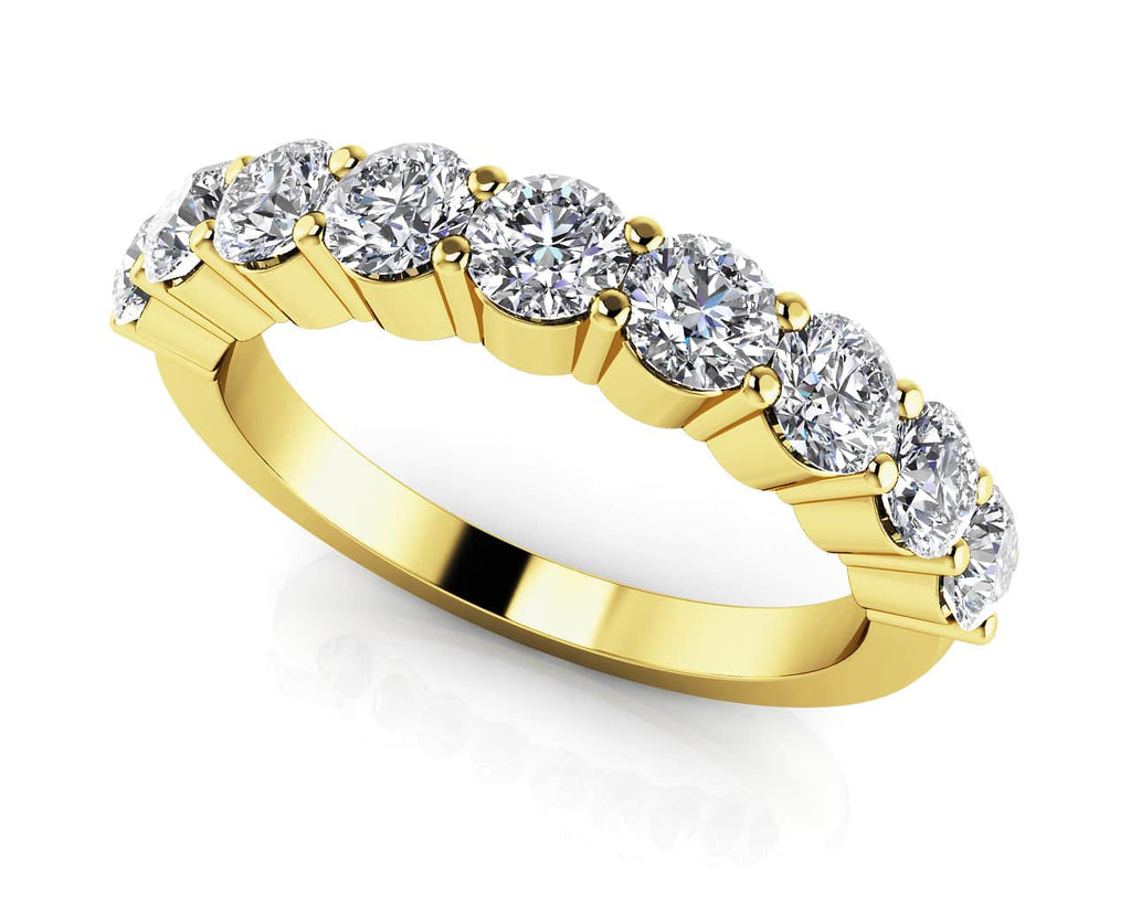 Gleaming Brilliance Diamond Anniversary Diamond Ring with 0.43 ct.(finished) 2.0mm - Luxury Time NYC