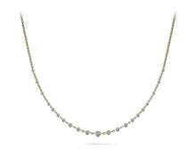 Load image into Gallery viewer, Graduated Diamond And Chain Link Diamond Necklace with 4.05 ct.(finished) 3.5mm, 4mm, 4.5mm - Luxury Time NYC