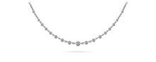 Load image into Gallery viewer, Graduated Diamond And Chain Link Diamond Necklace with 4.05 ct.(finished) 3.5mm, 4mm, 4.5mm - Luxury Time NYC