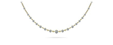 Load image into Gallery viewer, Graduated Diamond And Chain Link Diamond Necklace with 5.18 ct.(finished) - Luxury Time NYC