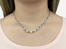 Load image into Gallery viewer, Graduated Diamond And Chain Link Diamond Necklace with 6.18 ct.(finished) - Luxury Time NYC