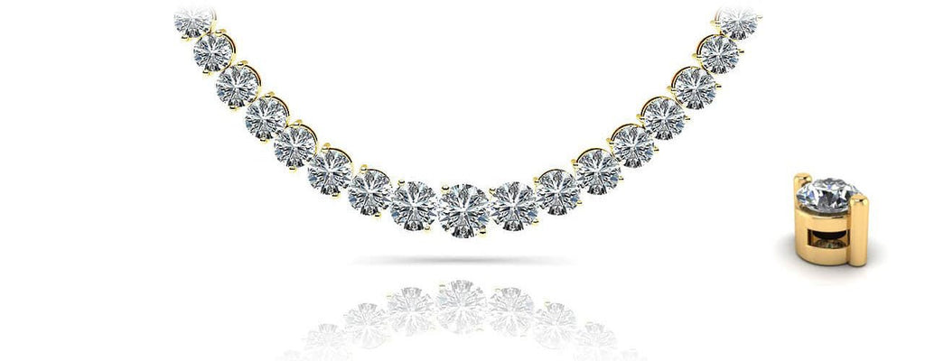 Graduated Diamond Strand Diamond with 10.95 ct.(finished) - Luxury Time NYC