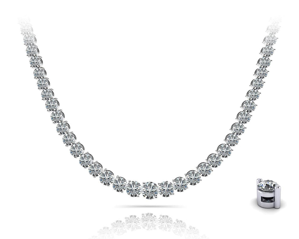 Graduated Diamond Strand Diamond with 10.95 ct.(finished) - Luxury Time NYC