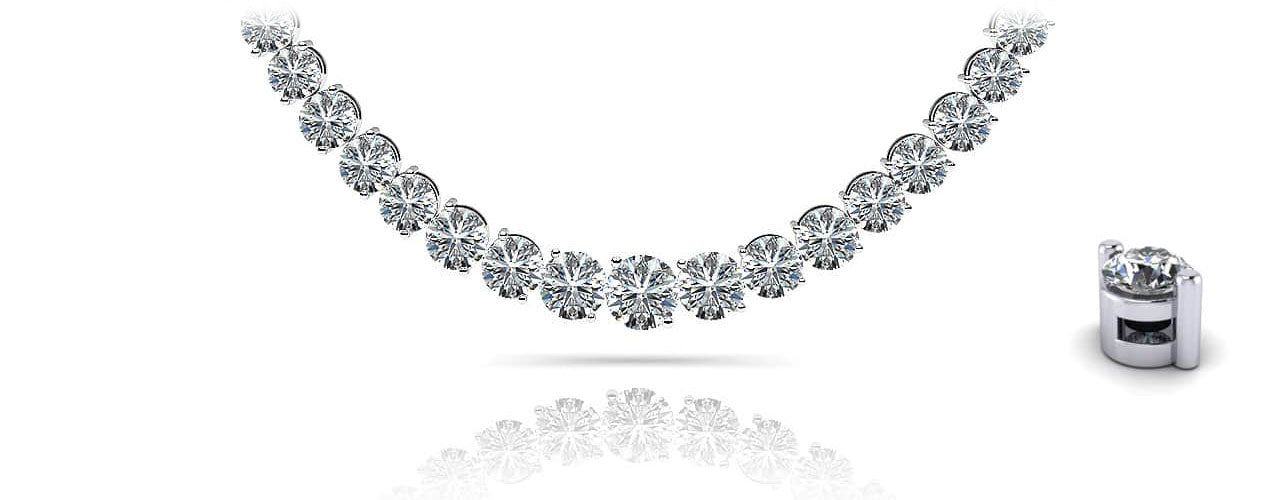 Graduated Diamond Strand Diamond with 11.83 ct.(finished) - Luxury Time NYC