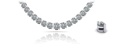 Load image into Gallery viewer, Graduated Diamond Strand Necklace With Shiny Diamond Links with 4.04 ct.(finished) - Luxury Time NYC