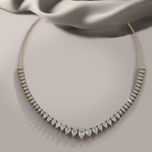 Load image into Gallery viewer, Graduated Pear Shape Diamond Necklace with 8.00 ct.(finished) - Luxury Time NYC