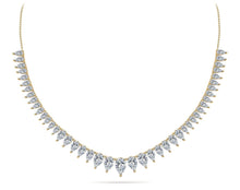 Load image into Gallery viewer, Graduated Pear Shape Diamond Necklace with 8.00 ct.(finished) - Luxury Time NYC