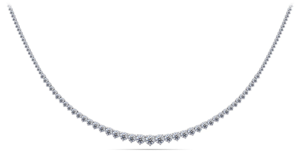 Graduated Red Carpet Diamond Necklace with 10.05 ct.(finished) - Luxury Time NYC