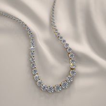 Load image into Gallery viewer, Graduated Red Carpet Diamond Necklace with 10.05 ct.(finished) - Luxury Time NYC