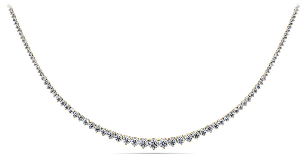 Graduated Red Carpet Diamond Necklace with 10.98 ct.(finished) - Luxury Time NYC