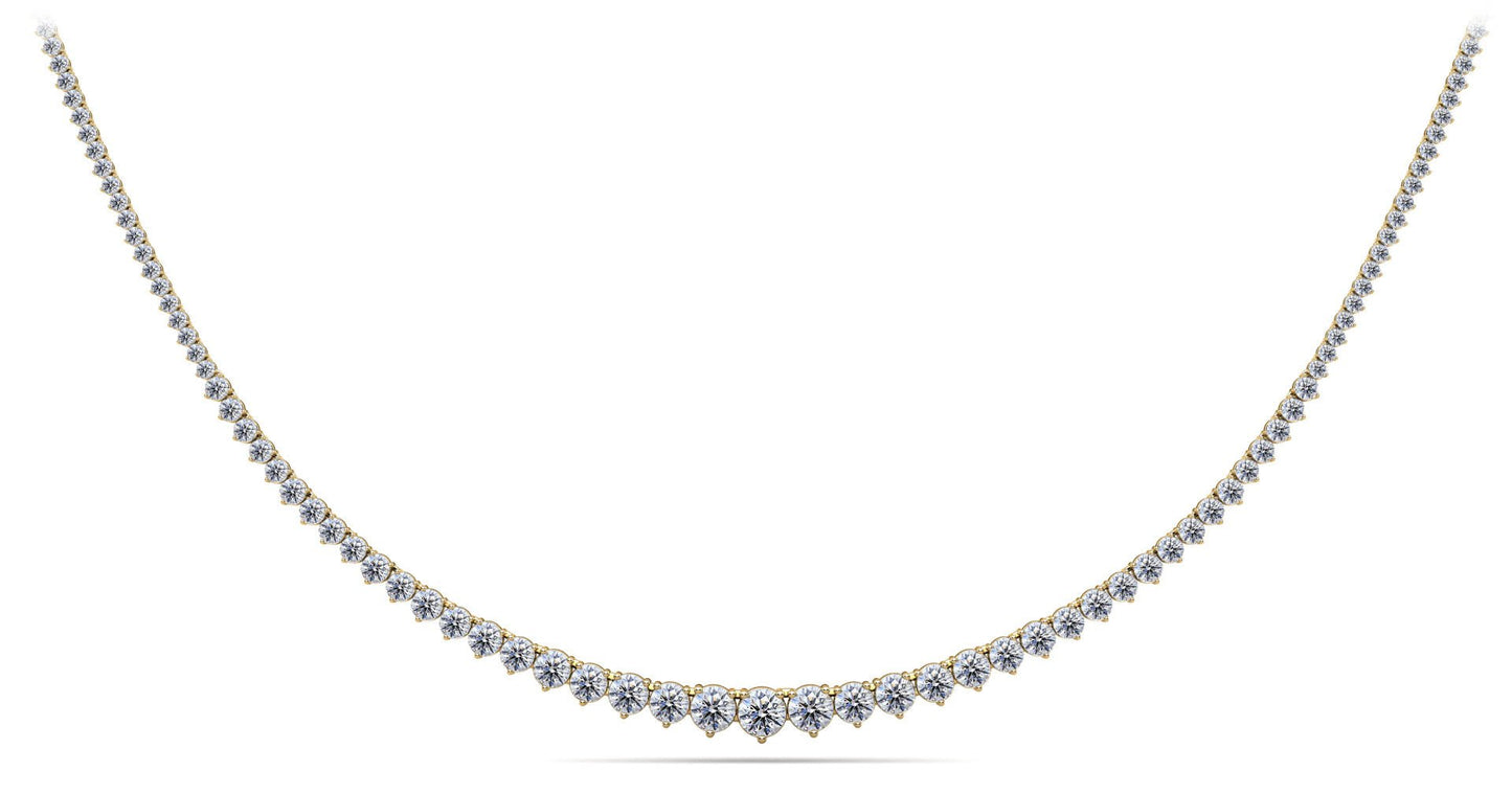 Graduated Red Carpet Diamond Necklace with 7.10 ct.(finished) - Luxury Time NYC