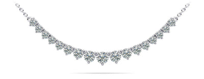 Graduated Red Carpet Diamond Necklace With Chain Lab - Grown Diamond with 2.98 ct.(finished) - Luxury Time NYC