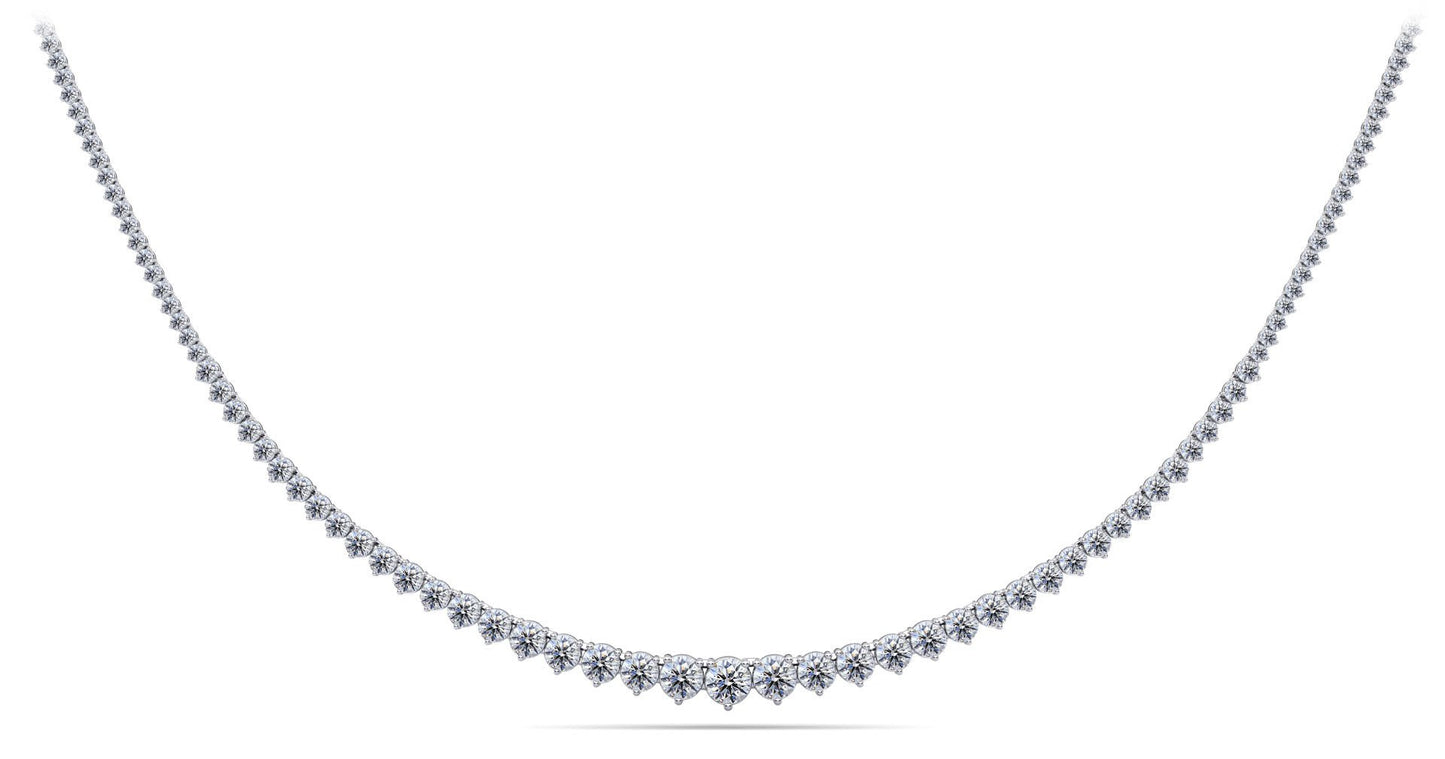 Graduated Red Carpet Lab - Grown Diamond Necklace with 10.98 ct.(finished) - Luxury Time NYC