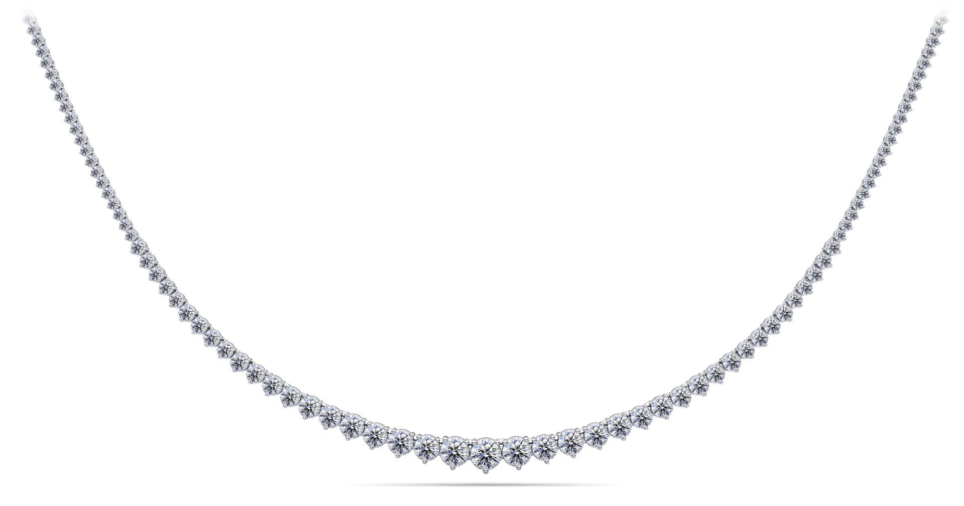 Graduated Red Carpet Lab - Grown Diamond Necklace with 15.09 ct.(finished) - Luxury Time NYC