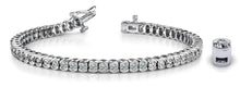 Load image into Gallery viewer, Half Bezel Confidence Diamond Tennis Bracelet with 2.02 ct.(finished) 1.8mm - Luxury Time NYC