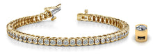 Load image into Gallery viewer, Half Bezel Confidence Diamond Tennis Bracelet with 3.01 ct.(finished) 2.4mm - Luxury Time NYC