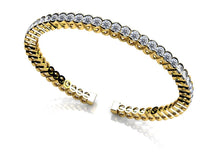 Load image into Gallery viewer, Half Bezel Set Flexible Diamond Bangle with 3.03 ct.(finished) 2.5mm - Luxury Time NYC