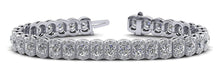 Load image into Gallery viewer, Halo Vintage Diamond Bracelet with 9.10 ct.(finished) 1.3mm, 3.75mm - Luxury Time NYC