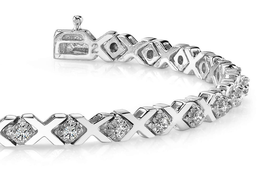 Illusion X And Lab - Grown Diamond Bracelet with 0.66 ct.(finished) 1.5mm - Luxury Time NYC