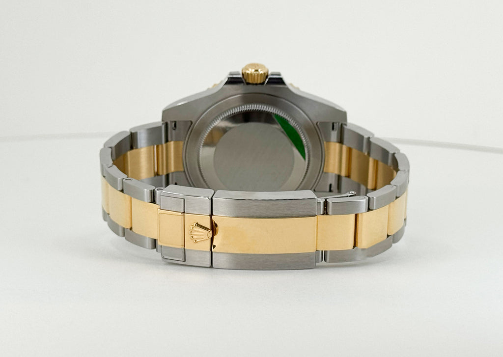 Rolex GMT Master II Yellow Gold/Steel Black Dial Ceramic Bezel Oyster Bracelet 116713LN