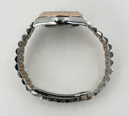 Rolex Lady-Datejust 31 Rose Gold/Steel White Roman Dial & Fluted Bezel Jubilee Bracelet 278271