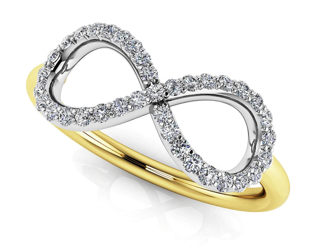 Infinite Expression Diamond Ring with 0.24 ct.(finished) 1mm, 1.1mm, 1.2mm - Luxury Time NYC