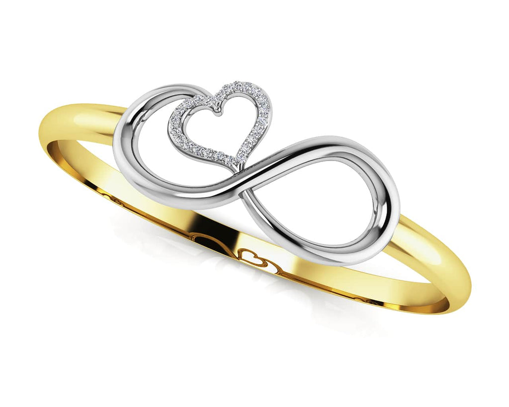 Infinite Hearts Diamond Bangle with 0.14 ct.(finished) 1mm - Luxury Time NYC