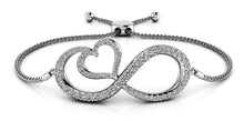 Load image into Gallery viewer, Infinite Love Diamond Heart Adjustable Diamond Bracelet with 0.84 ct.(finished) - Luxury Time NYC