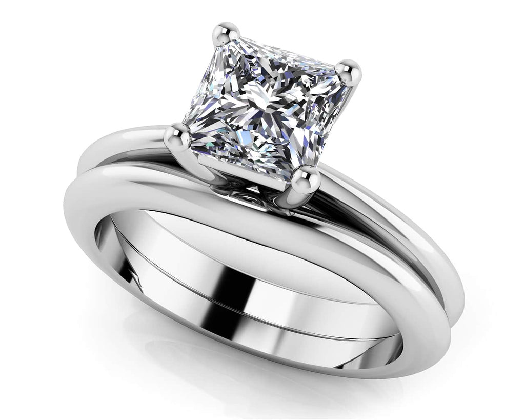 Infinite Love Solitaire Engagement Ring Set Diamond with 0.75 ct.(finished) 5mm - Luxury Time NYC