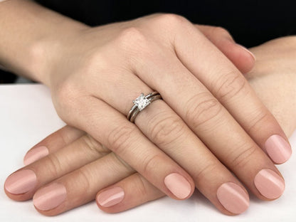 Infinite Love Solitaire Engagement Ring Set Lab - Grown Diamond with 1.25 ct.(finished) 6mm - Luxury Time NYC
