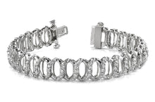 Load image into Gallery viewer, Intertwined Diamond Bracelet with 5.01 ct.(finished) 1.5mm, 1.75mm, 2mm - Luxury Time NYC