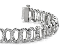 Load image into Gallery viewer, Intertwined Diamond Bracelet with 5.01 ct.(finished) 1.5mm, 1.75mm, 2mm - Luxury Time NYC