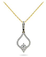 Load image into Gallery viewer, Inverted Heart Diamond Pendant with 0.73 ct.(finished) 1.2mm, 1.5mm, 2.4mm - Luxury Time NYC