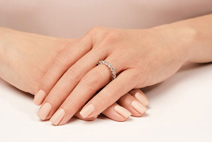 La Belle Common Prong Diamond Eternity Diamond Ring with 1.20 ct.(finished) 2.5mm - Luxury Time NYC