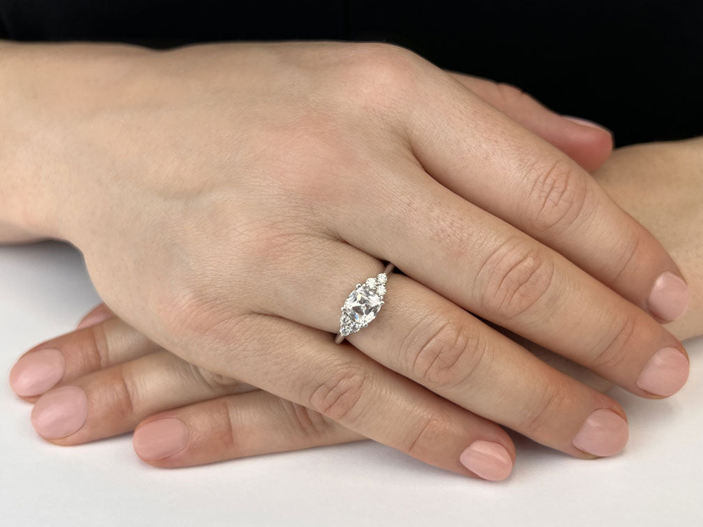 Lasting Impression Cushion Lab - Grown Diamond Engagement Ring with 0.71 ct. (0.50 ct. center diamond) - Luxury Time NYC