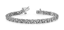 Load image into Gallery viewer, Leaning Fence Diamond Bracelet with 1.02 ct.(finished) 1.4mm - Luxury Time NYC