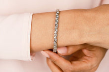 Load image into Gallery viewer, Leaning Fence Diamond Bracelet with 1.02 ct.(finished) 1.4mm - Luxury Time NYC