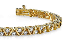 Load image into Gallery viewer, Leaning Fence Diamond Bracelet with 1.02 ct.(finished) 1.4mm - Luxury Time NYC