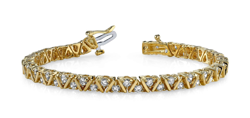 Leaning Fence Lab - Grown Diamond Bracelet with 1.02 ct.(finished) 1.4mm - Luxury Time NYC