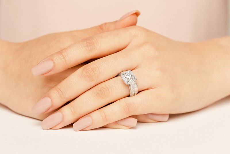 Legacy Lab - Grown Diamond Bridal Set with 1.69 ct. (0.50 ct. center diamond) - Luxury Time NYC