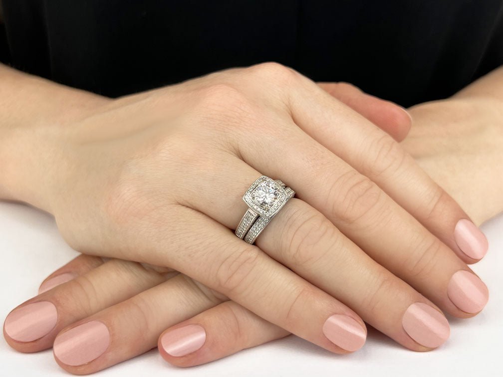 Legacy Lab - Grown Diamond Bridal Set with 1.94 ct. (0.75 ct. center diamond) - Luxury Time NYC