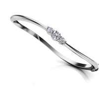 Load image into Gallery viewer, Legendary Curved Diamond Bangle with 0.26 ct.(finished) 2.5mm, 3.3mm - Luxury Time NYC