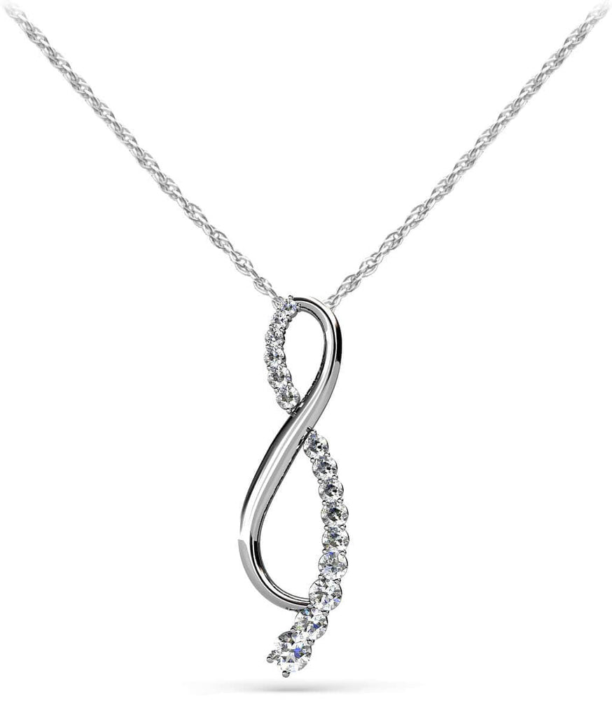 Life Is Great Journey Necklace Diamond with 0.49 ct.(finished) - Luxury Time NYC