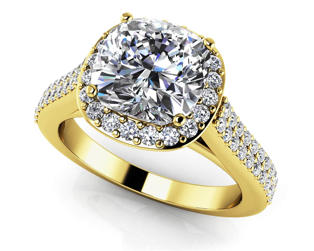 Limitless Love Cushion Cut Lab - Grown Diamond Engagement Ring with 0.96 ct. (0.50 ct. center diamond) - Luxury Time NYC