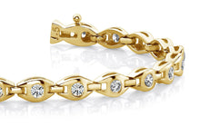 Load image into Gallery viewer, Linked Eye Diamond Bracelet with 0.99 ct.(finished) 2.1mm - Luxury Time NYC